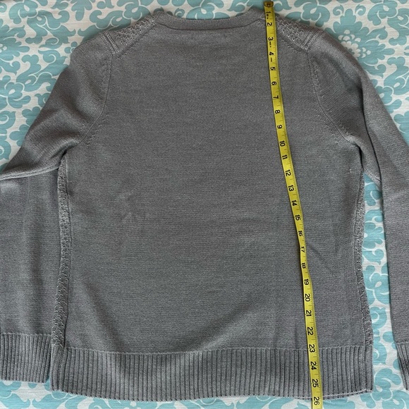Brooks Brothers Cable Front Merino Wool Sweater, Womens L - Picture 3 of 4